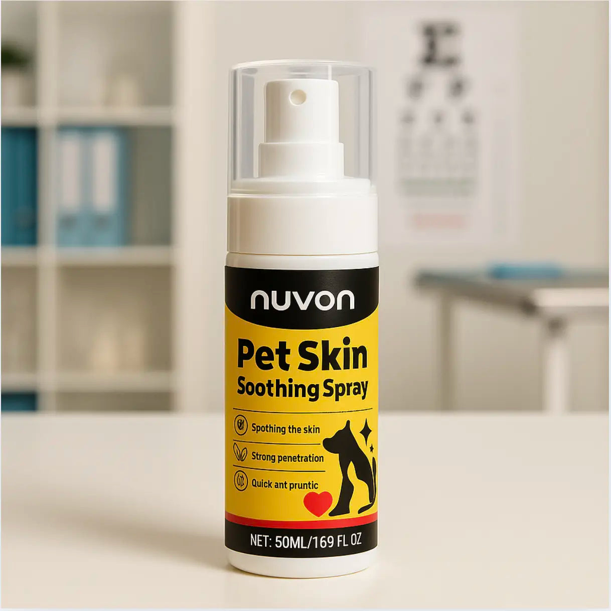 Vet-backed skin relief spray